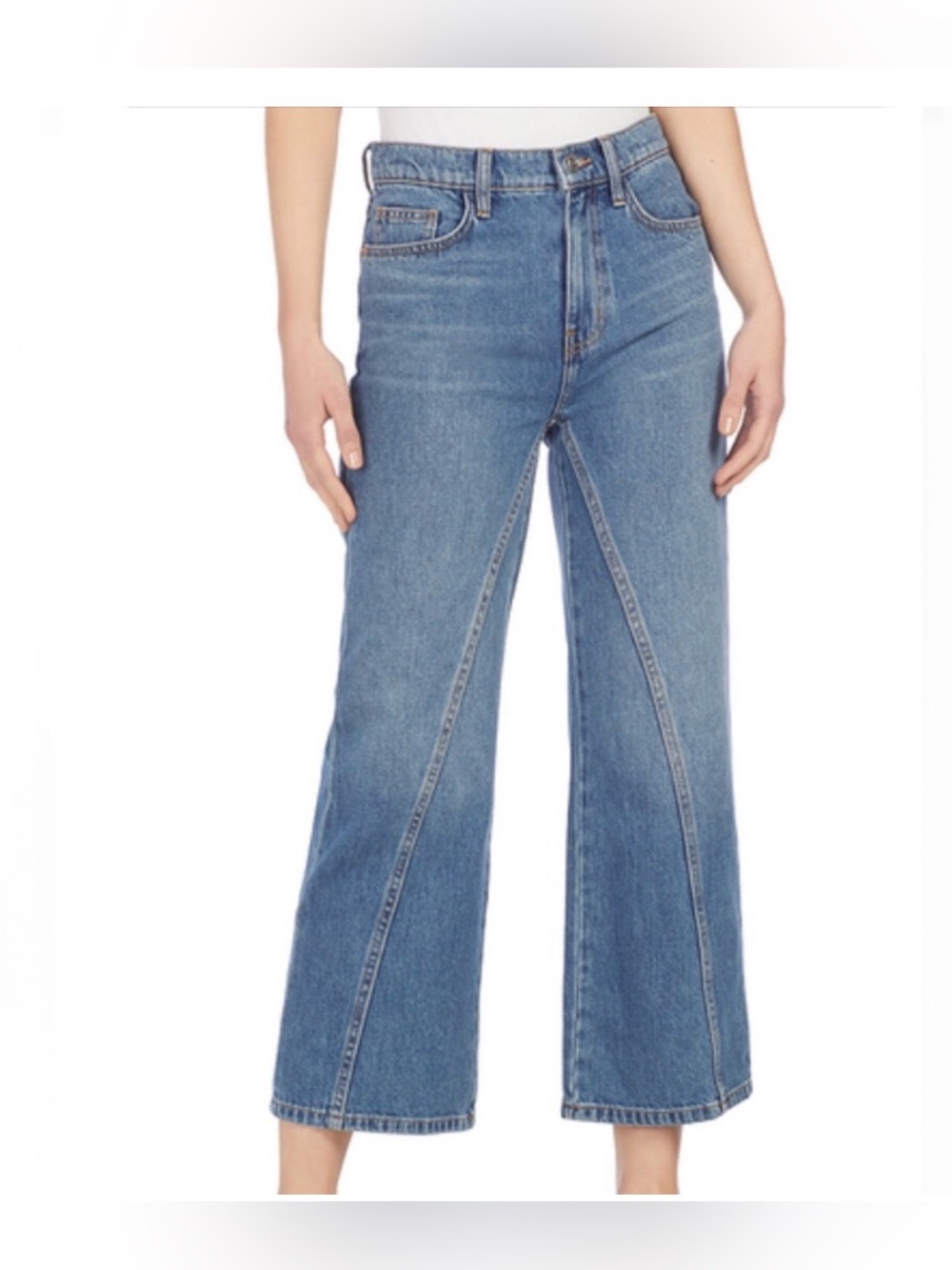 Current/Elliott  The seamed  cropped bell Jean Cropped size 23 new